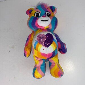 Basic Fun Care Bear Colorful Pink Purple Blue Heart Shaped Chest Kids Girls Boys